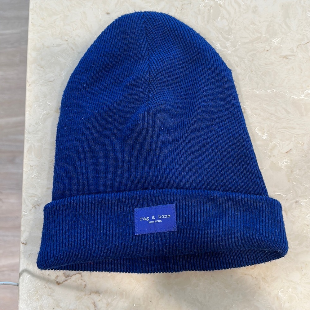 Rag & bone royal blue beanie- not gender specific